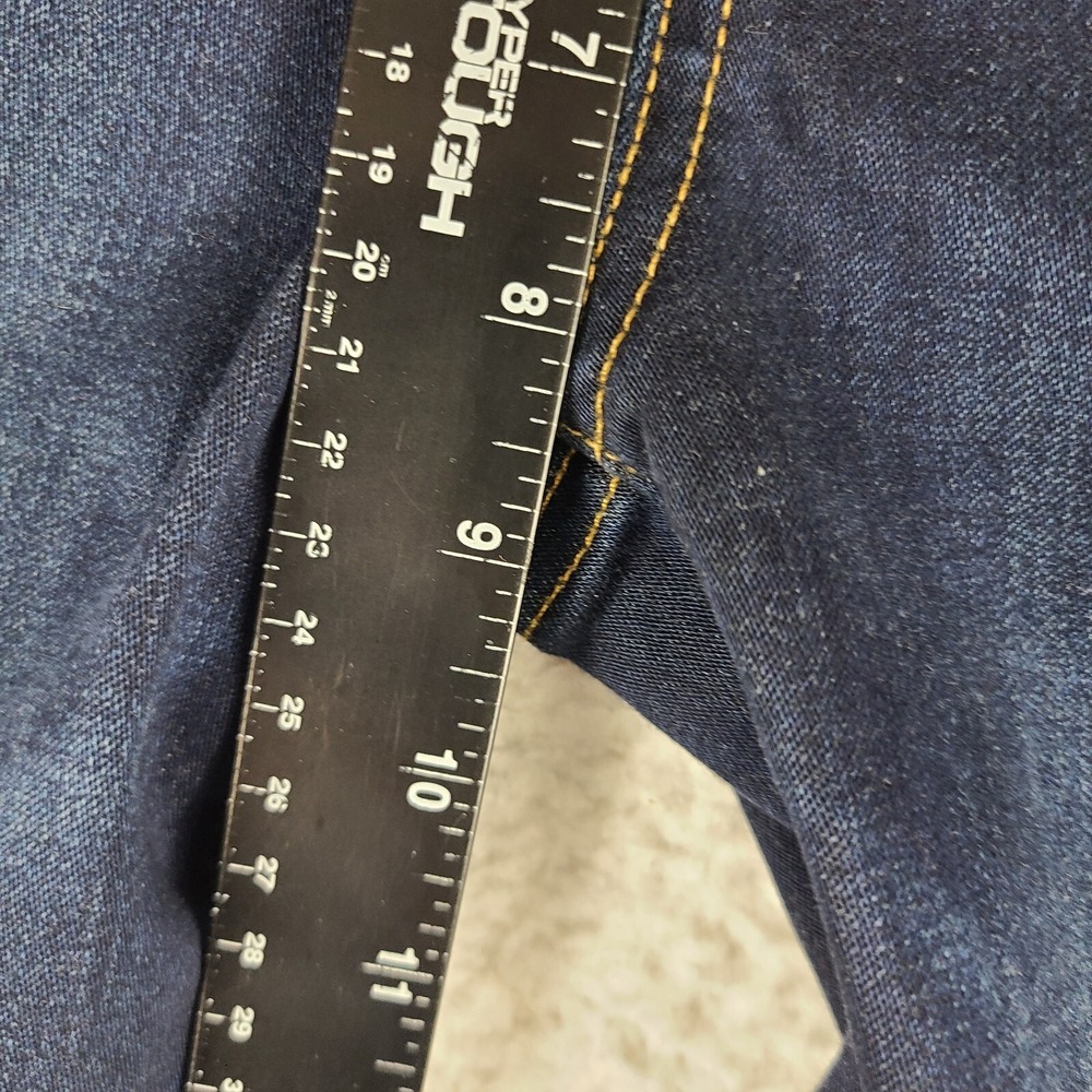 Paige Jeans‎ Womens 29 Blue Skyline Skinny Surface Dark Wash Denim HEMMED - Picture 4 of 14